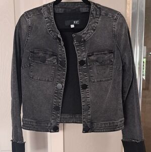 KUT black denim jacket